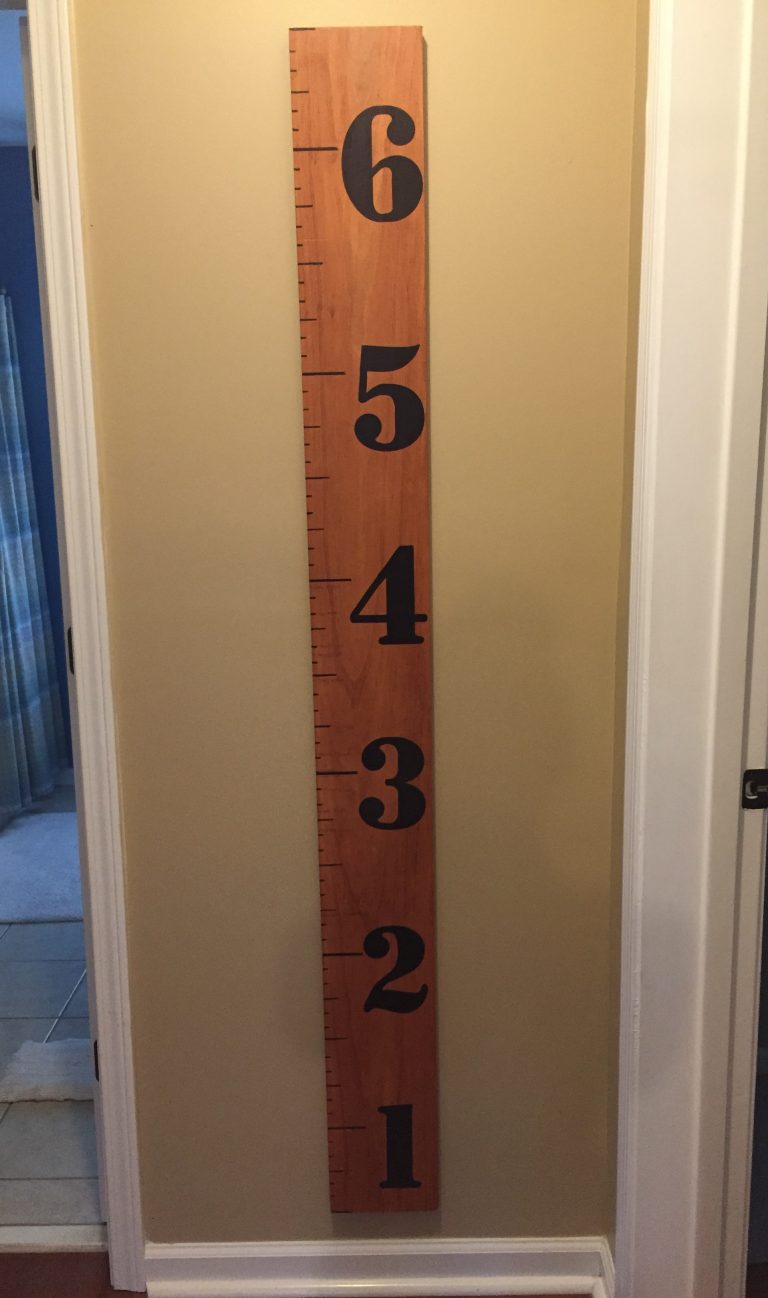 DIY Ruler Wall Decor | Crafty Doyles