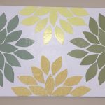 Floral Scrapbook Paper Canvas