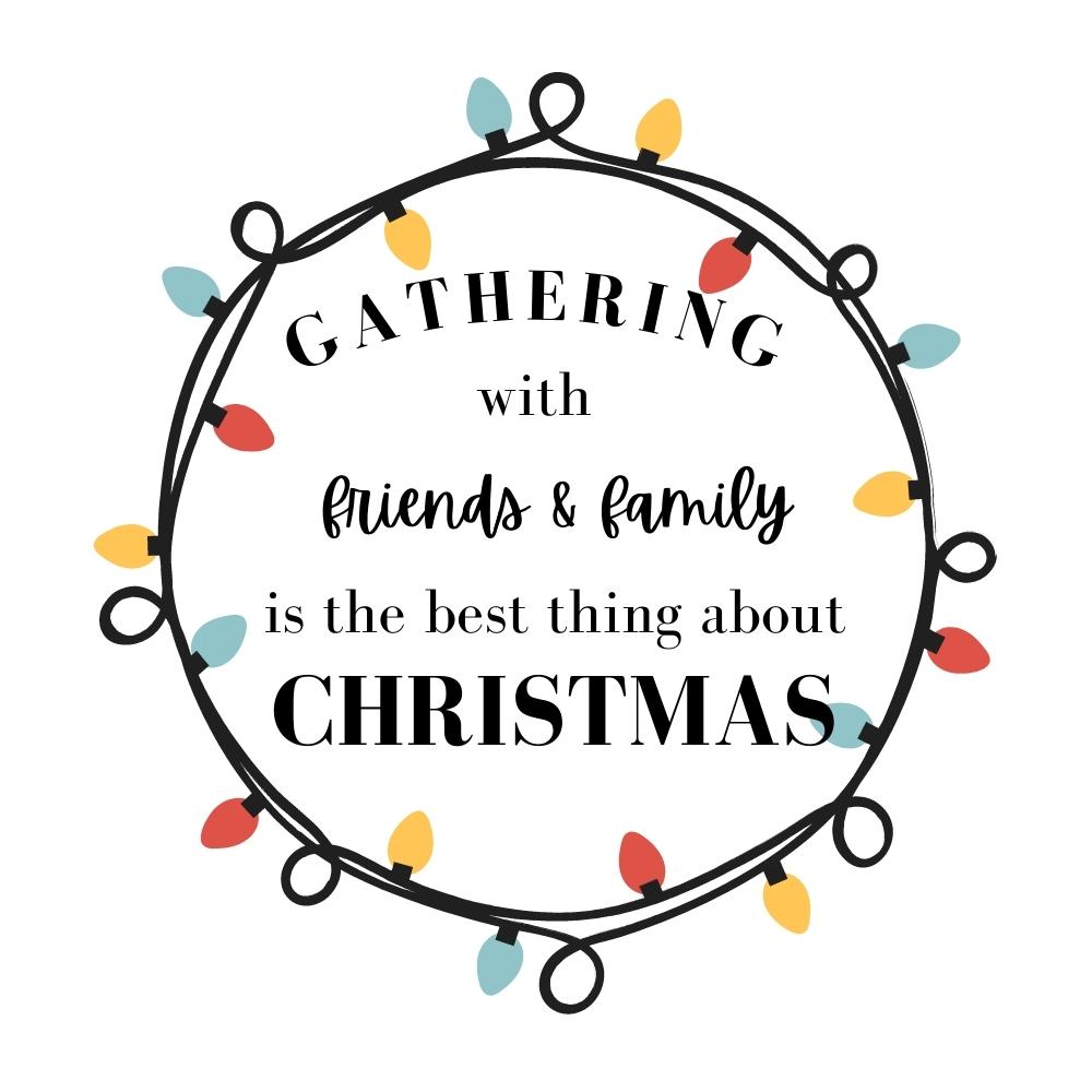 Gathering with Friends and Family Christmas SVG