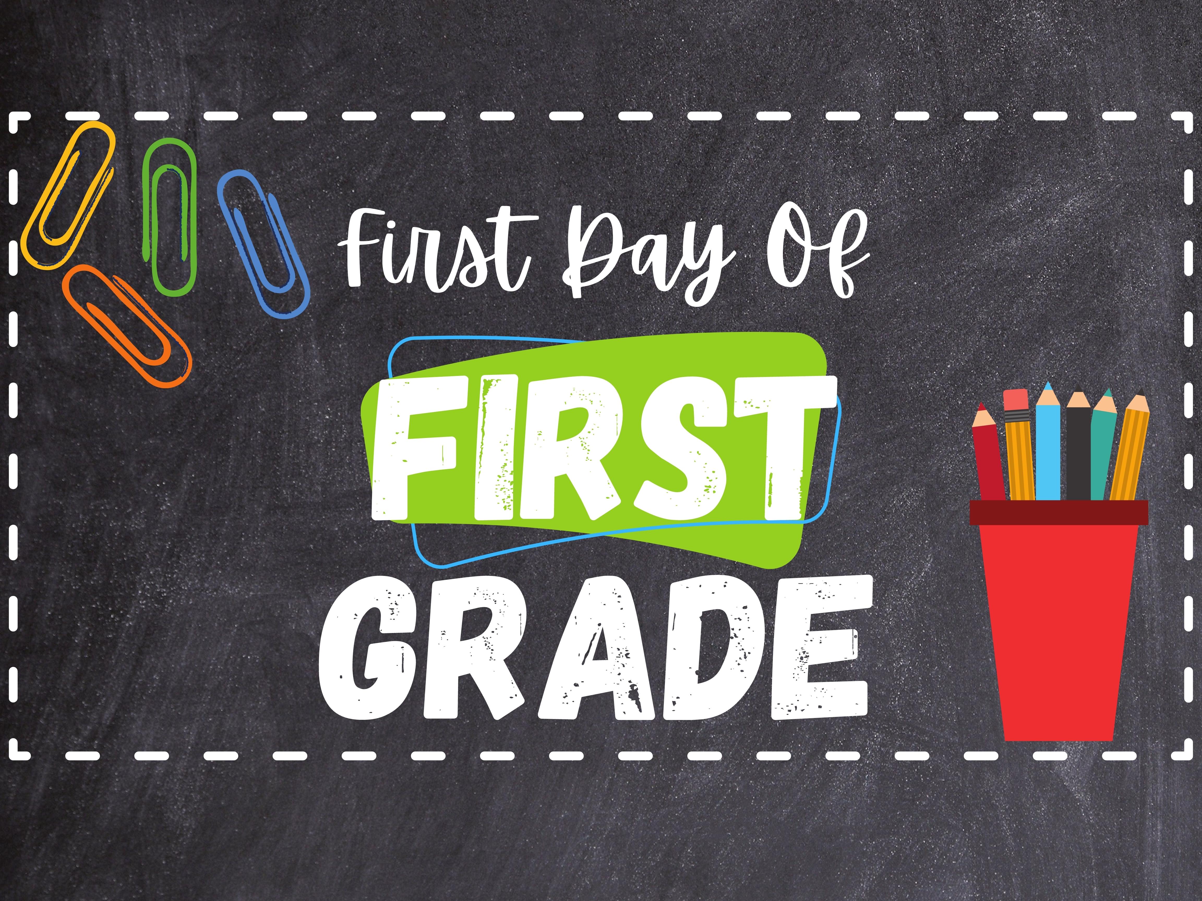 First Day of School Free Printable