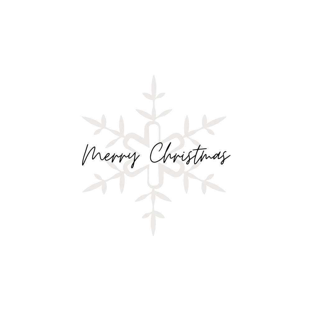 Merry Christmas Snowflake SVG