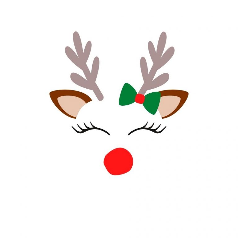 Girl Reindeer Svg 