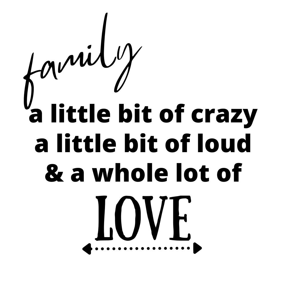 Family a Little Bit Crazy SVG