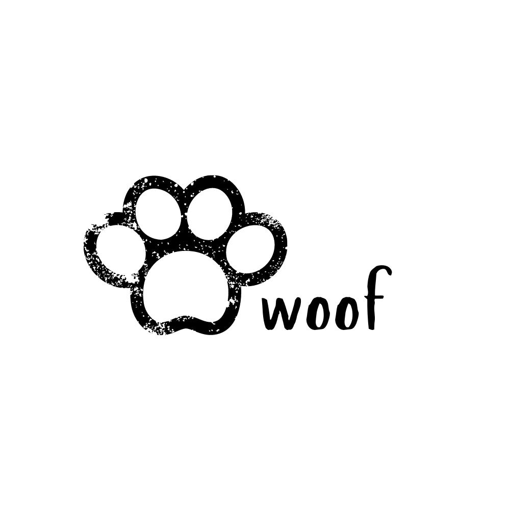 Woof Dog Print SVG
