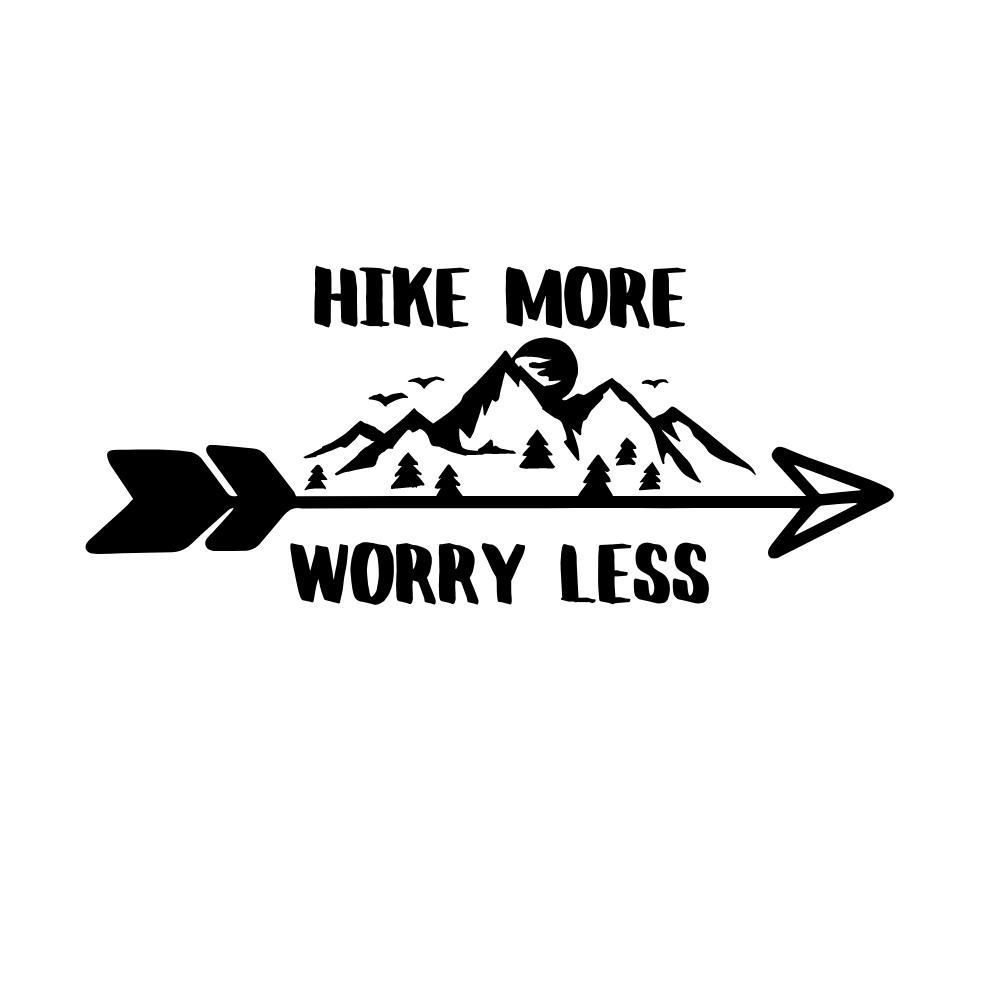 Hike More Worry Less SVG