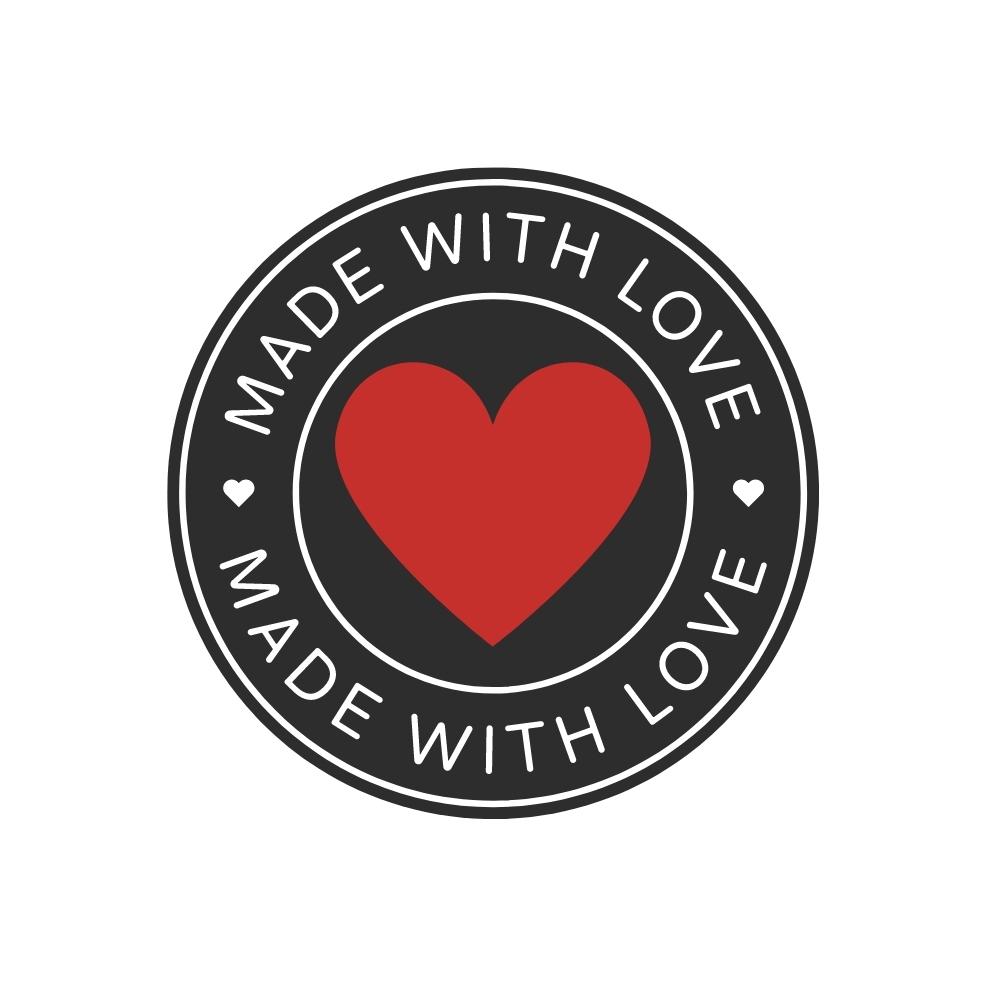 Made with Love Heart SVG