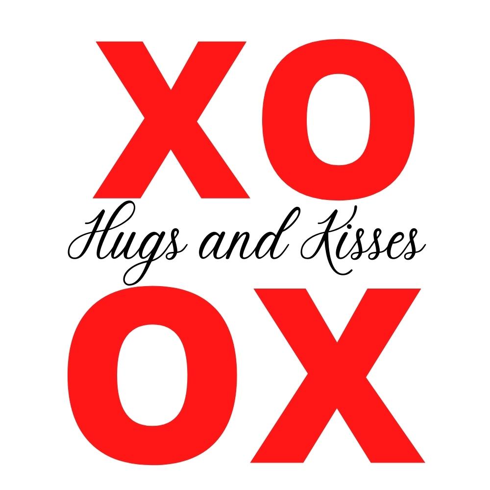 XOXO Hugs and Kisses SVG
